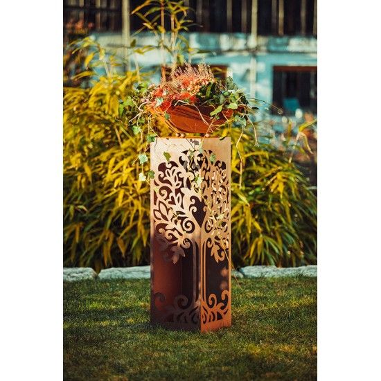 Rostsäule Lebensbaum - Höhe 100 cm