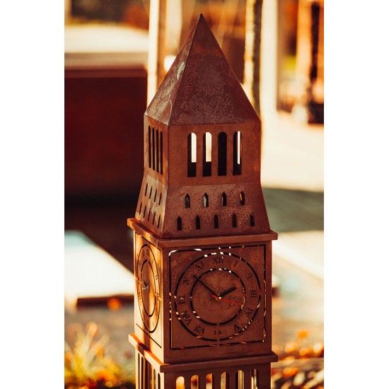 Big Ben Skulptur aus Metall - Höhe 160 cm