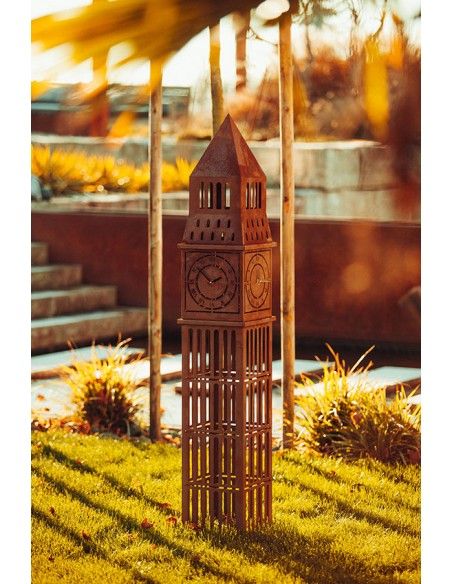 Big Ben Skulptur aus Metall - Höhe 160 cm Big Ben Skulptur aus Metall - Höhe 160 cm