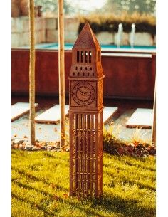 London Big Ben Skulptur aus Metall - Höhe 160 cm - Wahrzeichen als Gartendeko 2
