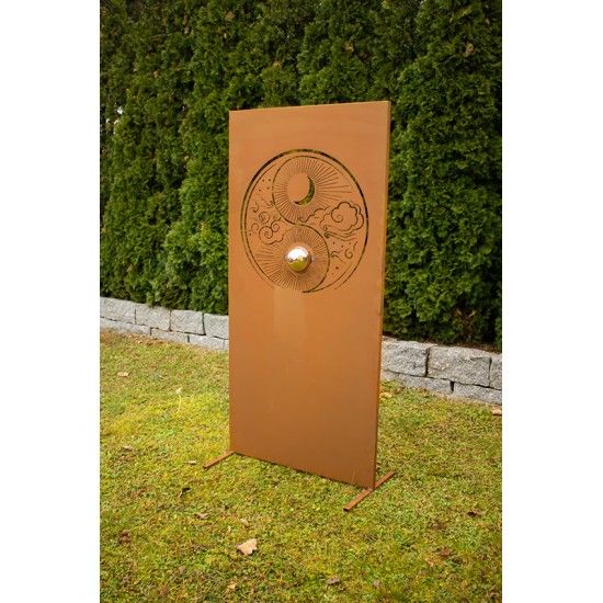 Trennwand Metall Yin und Yang als Sichtschutzwand kaufen