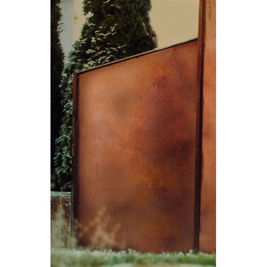 Edelrost Sichtschutzzaun - Modern Art 1 - Höhe 130 cm