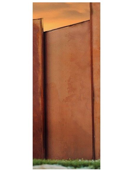 Edelrost Sichtschutzzaun - Modern Art 5 - Höhe 193 cm