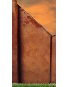 Edelrost Sichtschutzzaun - Modern Art Nr. 6 - Höhe 193 cm 2