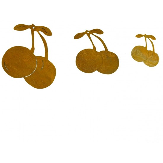 Kirschen aus Metall als Herbstdeko