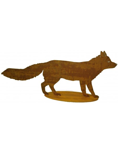 Edelrost Deko Fuchs lebensgroß - 100 cm lang Fuchs und Wolf Dieser Fuchs ist eine