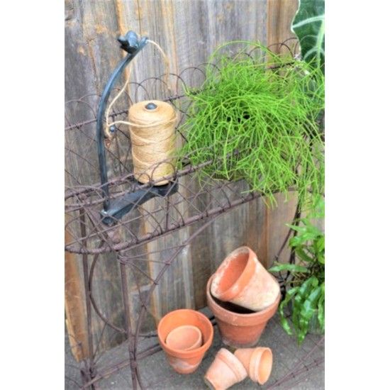 Vogel Deko Schnurhalter mit Spule - schwarz - 30 cm hoch Schnurhalter mit Spule mit einem Vogel darauf sitzend. Kann Super als D