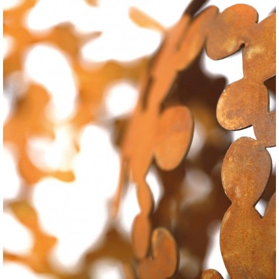 Deko Kugeln Dekokugel - Bubbles - Ø 40 cm - Eisenkugel mit Pünktchen Schöne Deko Kugel aus Metall mit vielen kleinen Blubberbläs