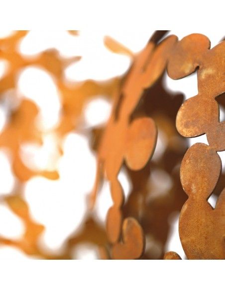 Deko Kugeln Dekokugel - Bubbles - Ø 40 cm - Eisenkugel mit Pünktchen Schöne Deko Kugel aus Metall mit vielen kleinen Blubberbläs