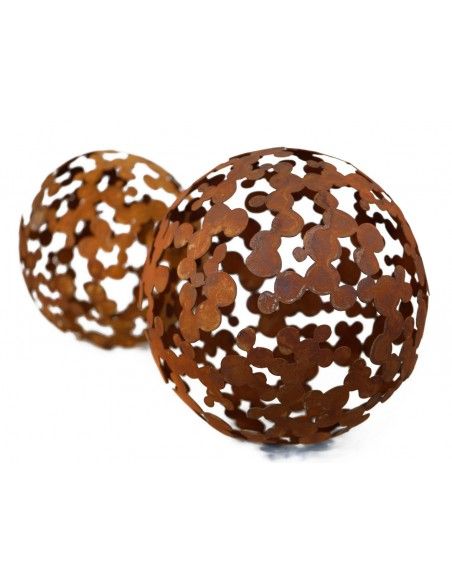 Deko Kugeln Dekokugel Bubbles Ø 40 cm Eisenkugel mit Pünktchen