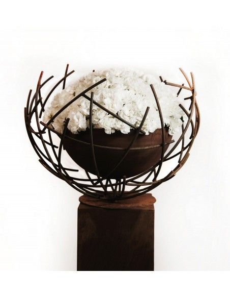 runde Pflanzschalen Draht-Halbkugel 60 cm Ø - mit dichter Innenschale Ø 50 cm Ein wahres Kunstwerk! Unsere Drahthalbkugel mit wa