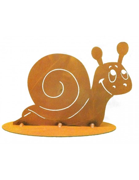 Deko Schnekce für den Garten als Rostdeko