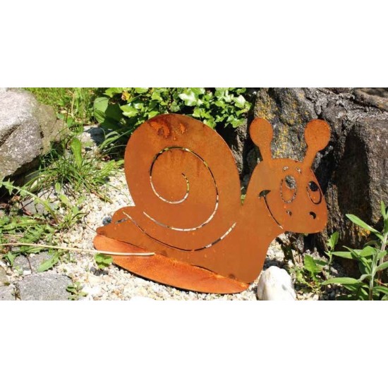 Gartendeko Rost Schnecke Metall rostig