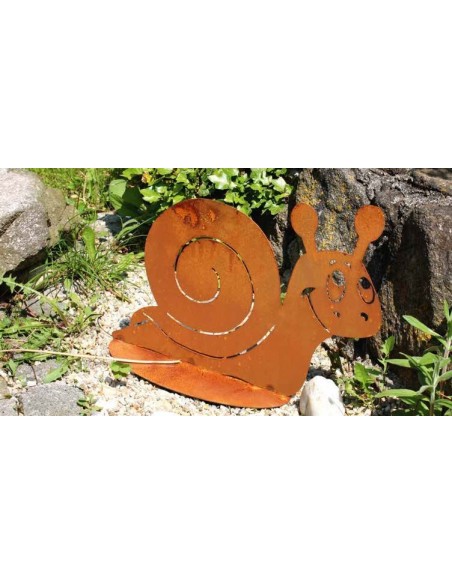 Gartendeko Rost Schnecke Metall rostig