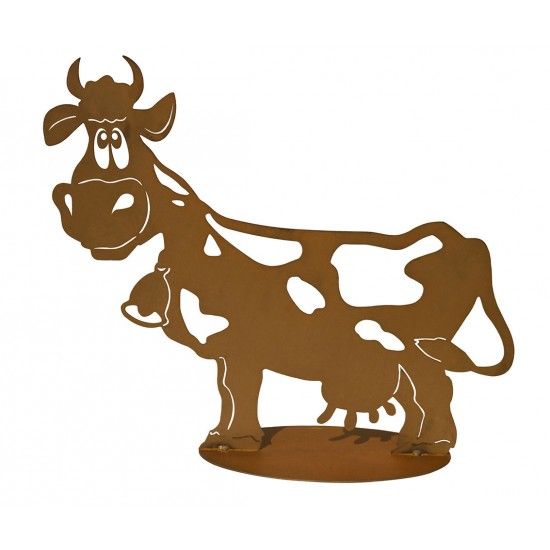 Kuh - Liselotte - 60 cm lang auf Platte