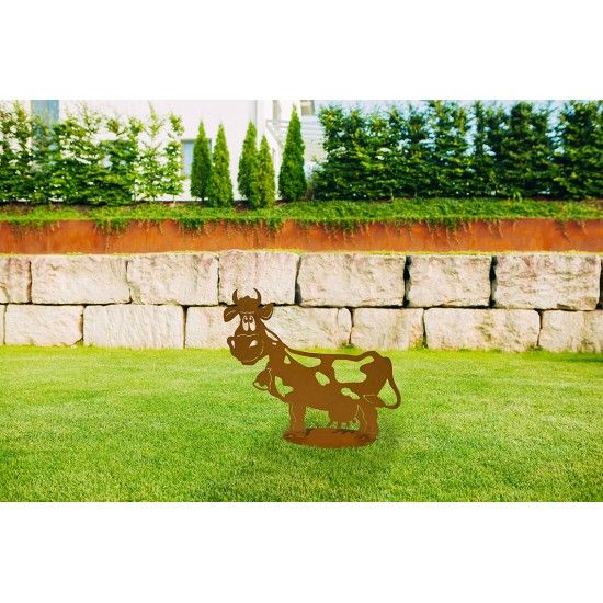 Kuh - Liselotte - 60 cm lang auf Platte