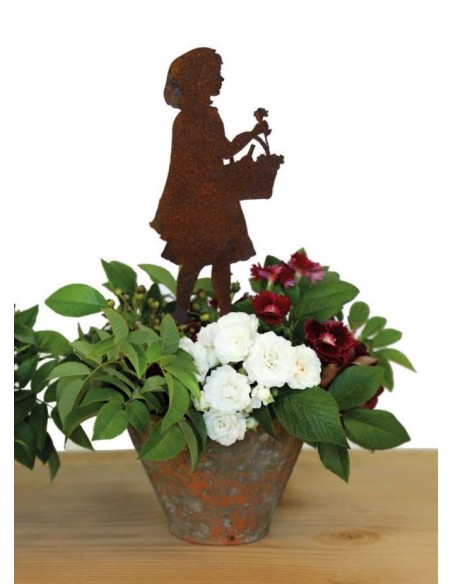 Gartendeko Rost Gartenstecker Rotkäppchen - 15 cm hoch - klein Höhe 15 cm Gartendeko Rost Gartenstecker Rotkäppchen - 15 cm hoch - klein Höhe 15 cm