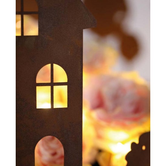 Start Lichthäuser Deko Ring 47 cm Ø - Lichthaus zum Stellen und Aufhängen 
Durchmesser 47 cm
Höhe 28 cm