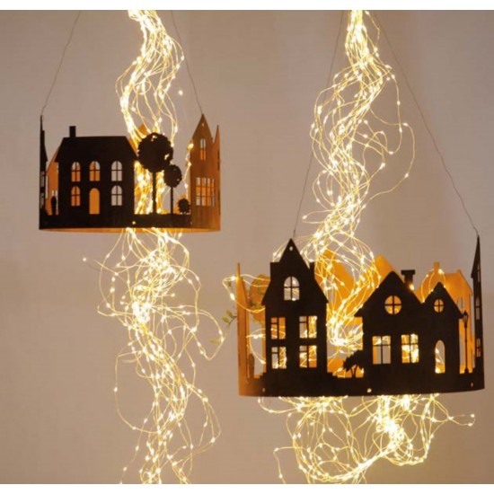 Start Lichthäuser Deko Ring 47 cm Ø - Lichthaus zum Stellen und Aufhängen 
Durchmesser 47 cm
Höhe 28 cm