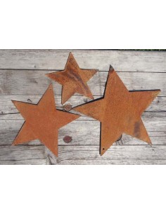 Start Edelrost Sterne zum Aufhängen -  12/14/16 cm 
Länge 12/14/16 cm