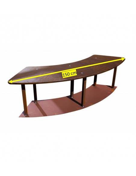 Grillstellen + große Gartengrills Gebogene Gartenbank mit Holzablage - Circle-Set - Bank - 160 cm Breit Diese wetterfeste stabil Grillstellen + große Gartengrills Gebogene Gartenbank mit Holzablage - Circle-Set - Bank - 160 cm Breit Diese wetterfeste stabil