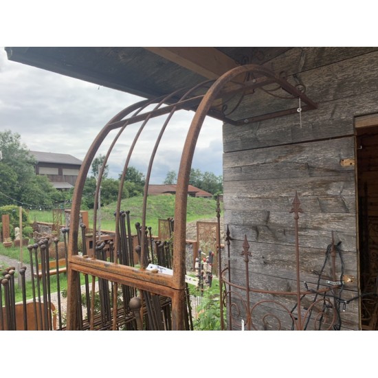 Rosenbögen und Rankhilfen Rost Rosenbogen pur - Bogen B Höhe 65 cm x Breite 50 cm x Tiefe 44 cm 
Einzelner Bogen für Rosenbogen