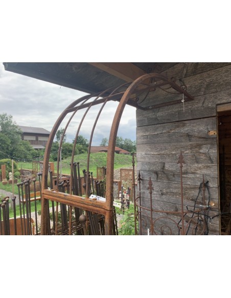 Rosenbögen und Rankhilfen Rost Rosenbogen pur - Bogen B Höhe 65 cm x Breite 50 cm x Tiefe 44 cm 
Einzelner Bogen für Rosenbogen