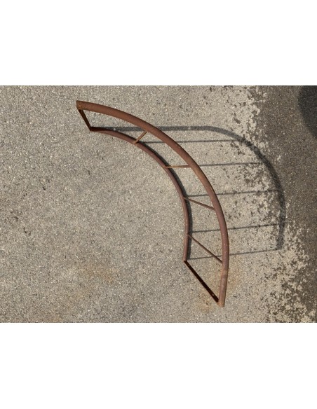 Rosenbogensystem Art Nouveau Rost Rosenbogen Art Nouveau rund mit Kuppel Höhe 220 cm Ø 180 cm - 3er Set Rost Rosenbogen Art Nouv