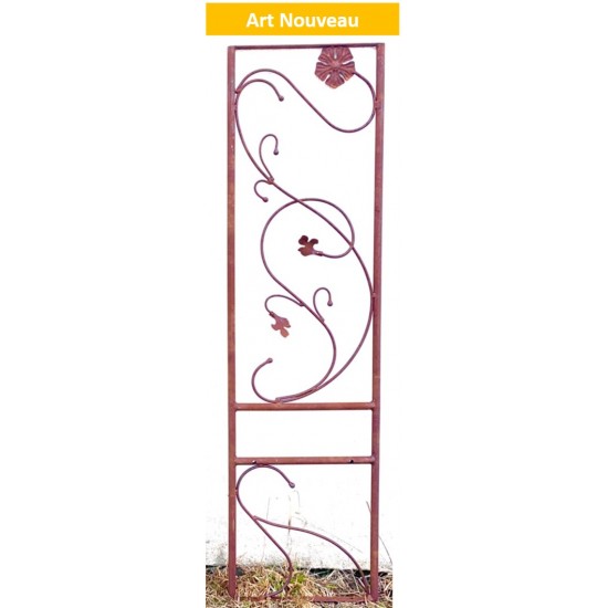 Rosenbögen und Rankhilfen Rost Rosenbogen art nouveau Seitenteil A Höhe 160,5 cm x Breite 44 cm Seitenteil A 160,5 x 44 cm