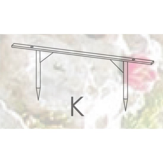Rosenbögen und Rankhilfen Rost Rosenbogen, Bodenanker für Seitenteil K Tiefe 44 cm Bodenanker Tiefe 44 cm
