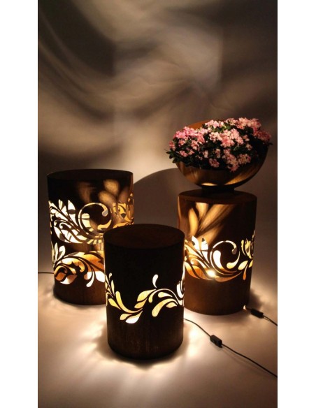 Gartendeko Rost Barockpodest - Höhe 50 cm - klein 
Durchmesser 35 cm
Höhe 50 cm
