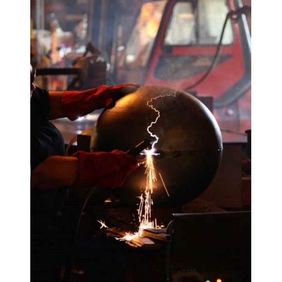 Gartendeko Rost Edelrost Kugelvase - Ø 30 cm Durchmesser 30 cm