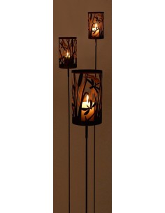 Gartendeko Rost Schmales Libellen Windlicht mit Hülse - Höhe 23 cm 
Durchmesser 14 cm
Höhe 23 cm
mit Hülse für Steckverbindun