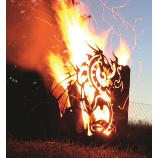 Motiv Feuerkörbe Edelrost Feuerkorb - Drache rechteckig - Höhe 65 cm Edelrost Feuerkorb im Fantasy-Design
Dieser Feuerkorb besi