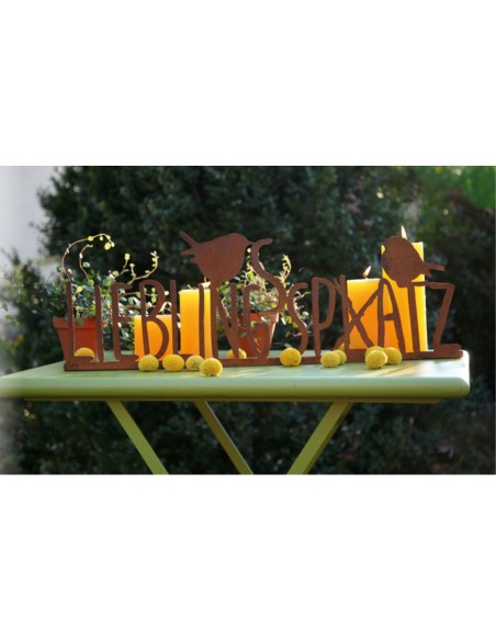 Schriftzüge Lieblingsspatz oder Lieblingsplatz - Schriftzug auf Platte - Breite 65 cm Lustige Analogie zum beliebten "Lieblingsp Schriftzüge Lieblingsspatz oder Lieblingsplatz - Schriftzug auf Platte - Breite 65 cm Lustige Analogie zum beliebten "Lieblingsp