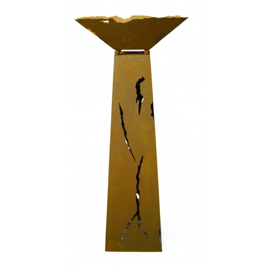 trapezförmige Säulen Säule Trapez Mystik 116,5 cm hoch inkl. Schale Gesamthöhe inkl. Schale: 116,5 cm
Breite: 44 cm x 44 cm
Sä