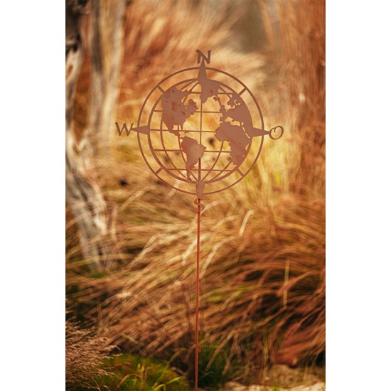 Gartenstecker Weltkugel - Durchmesser 41 cm
