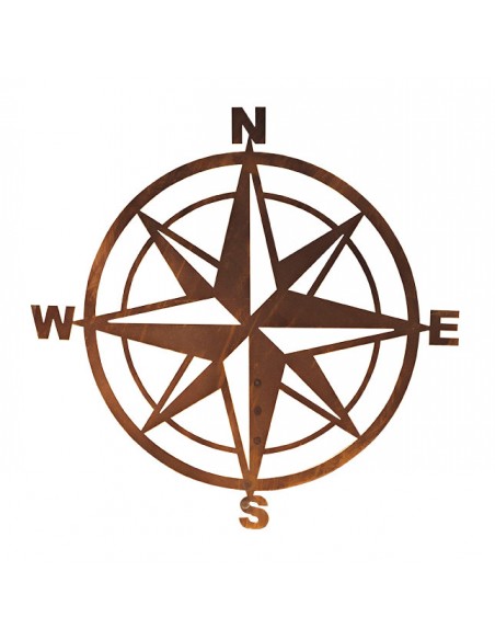 Wandbild Kompass - Durchmesser 50 cm