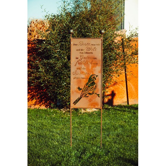 Gartenstecker Spatz - Höhe 205 cm