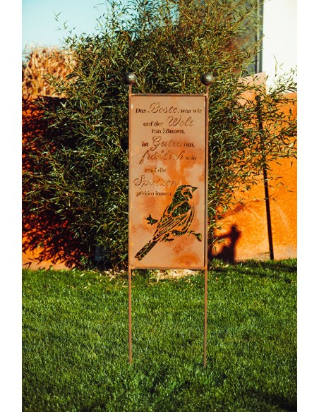 Gartenstecker Spatz - Höhe 205 cm