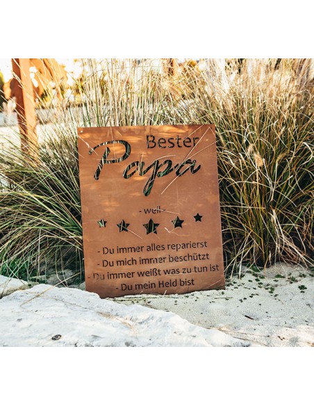 Spruchtafel - Bester Papa weil... Spruchtafel - Bester Papa weil...