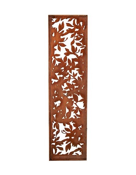 Sichtschutzwände und Paravents Blattwerk Sichtschutzwand Metall schmal, mit Umrandung, Höhe 200cm, Breite 50cm 





Ausge