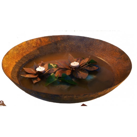 runde Feuerschalen runde Feuerschale aus 2 mm Stahl - 72 cm Durchmesser - Schwimmschale 
Höhe 10 cm
Durschmesser 72 cm
extrem