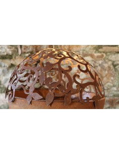 Halbkugeln  Barock-Halbkugel mit Ring - Ø 50 cm Ø 50 cm
mit angeschweißtem Ring an der Innenseite der Öffnung
passt genau auf