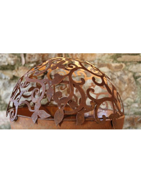 Halbkugeln  Barock-Halbkugel mit Ring - Ø 50 cm Ø 50 cm
mit angeschweißtem Ring an der Innenseite der Öffnung
passt genau auf 