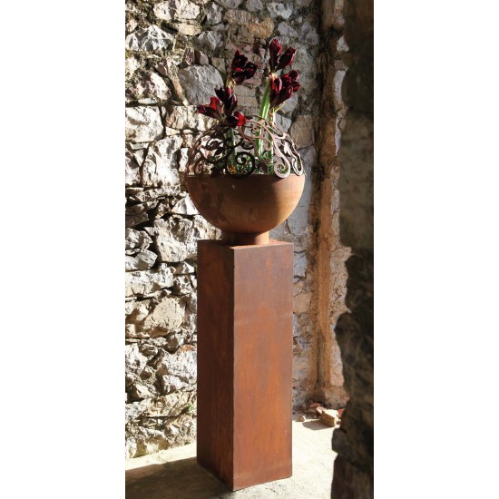 Halbkugeln  Barock-Halbkugel mit Ring - Ø 50 cm Ø 50 cm
mit angeschweißtem Ring an der Innenseite der Öffnung
passt genau auf 