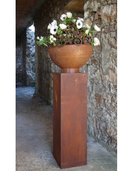 Halbkugeln  Barock-Halbkugel mit Ring - Ø 50 cm Ø 50 cm
mit angeschweißtem Ring an der Innenseite der Öffnung
passt genau auf 