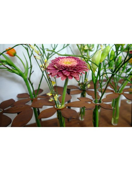 ausgefallene Tischdekoration  Tischdeko Ständer - Blumen - 64 cm lang inkl. 10 Reagenzgläser Die perfekte Tischdeko mit Blumen:  ausgefallene Tischdekoration  Tischdeko Ständer - Blumen - 64 cm lang inkl. 10 Reagenzgläser Die perfekte Tischdeko mit Blumen:
