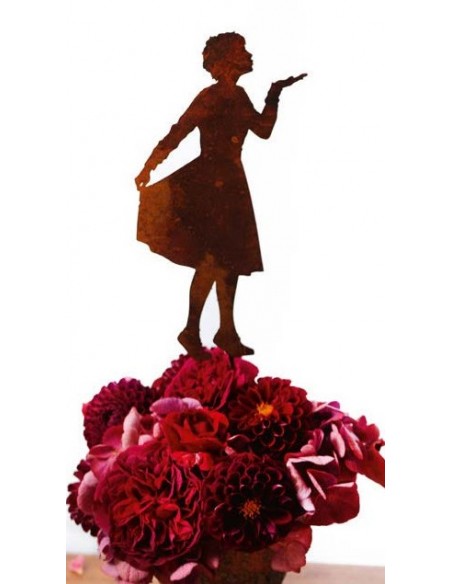 Gartendeko Rost Kleine Mila mit Kusshand auf kurzem Stab, Höhe 26 cm, Stab ca. 15 cm 
Kleine Mila mit Kusshand auf kurzem Stab
 Gartendeko Rost Kleine Mila mit Kusshand auf kurzem Stab, Höhe 26 cm, Stab ca. 15 cm 
Kleine Mila mit Kusshand auf kurzem Stab