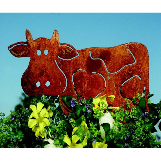 Kühe und Kälber Rost Deko Kuh Milka 35 x 50 cm Große lustige Kuh